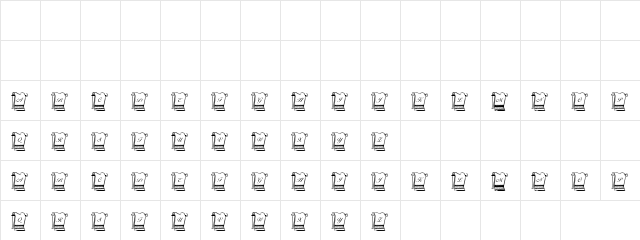 Toweel Regular  glyph index