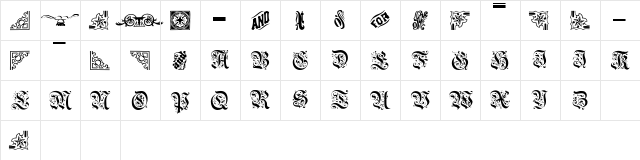 GASPARB Regular  glyph index