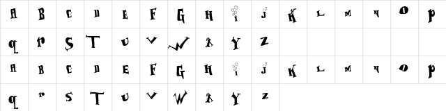 Deepbluesee Regular  glyph index