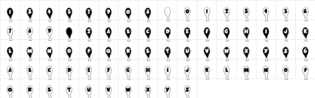 FP Turkey Legs Regular  glyph index