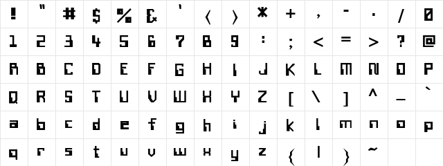 WireTransferSSK Bold  glyph index