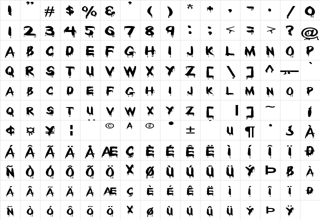 FZ UNIQUE 29 EX Normal  glyph index