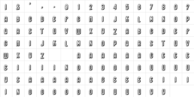 Hemondalisa Regular  glyph index