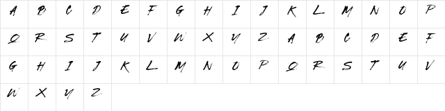 BRICKNESS Regular  glyph index