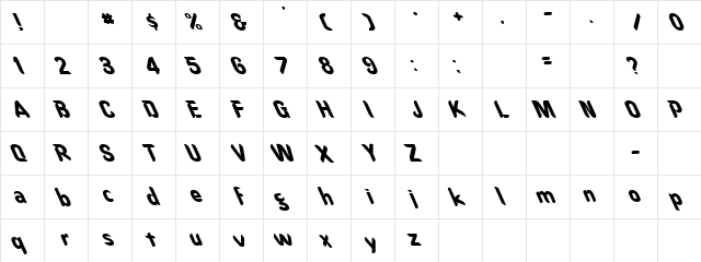 Core 15 Regular  glyph index