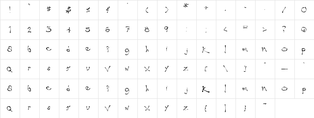 Street Boyz Regular  glyph index
