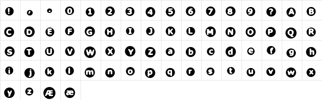 Circulate (BRK) Regular  glyph index