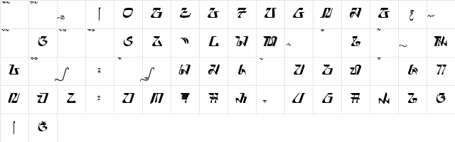 elnaya - aksara sunda Regular  glyph index