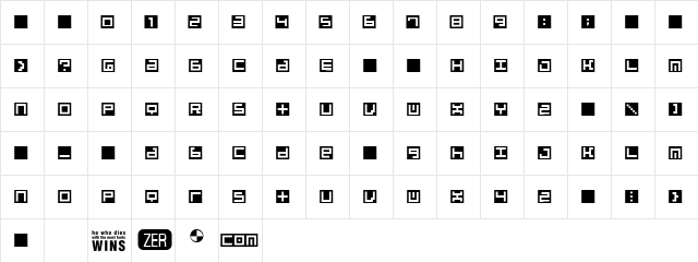 Beatbox InBox  glyph index