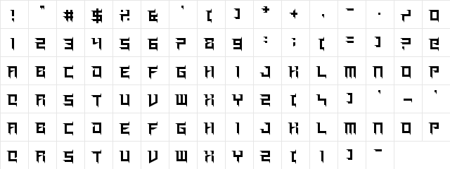Prick Habit Regular  glyph index
