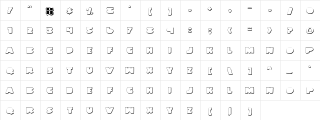 Land Whale Outline Outline  glyph index