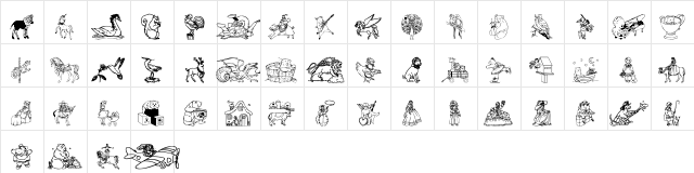DingDelights Regular  glyph index