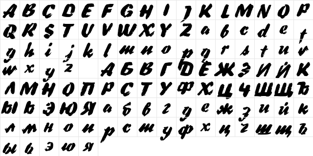 ft18 Regular  glyph index