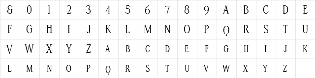 SteppITC-MediumSC xPDF Regular  glyph index