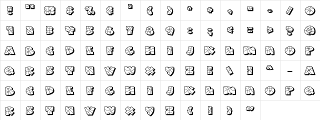 LD Basketball Regular  glyph index