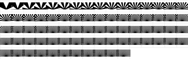 Half SunBurst-w4-02 Regular  glyph index
