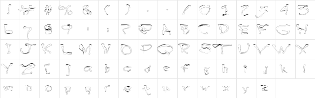 BlottoooLightBeer Regular  glyph index