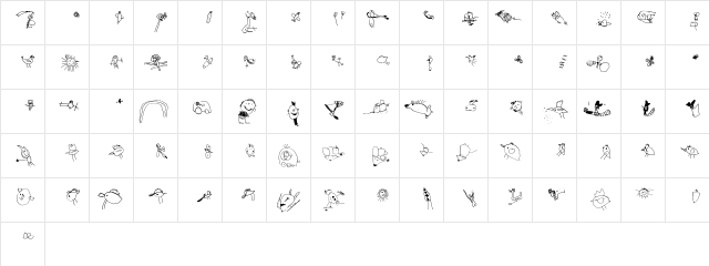 Julidoodles_3yrs_small Regular  glyph index