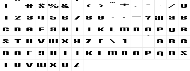 Taskeksem Regular  glyph index