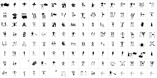 DadaMeetsStoneage Regular  glyph index