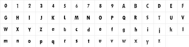 DIRTY SOCKS SKINNY Regular  glyph index