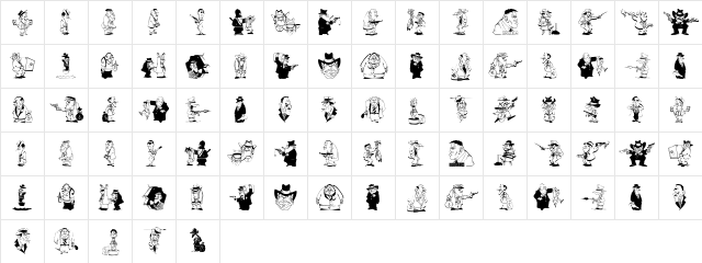 NiceBoys Regular  glyph index