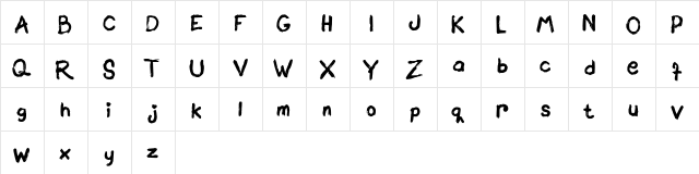 Brownittos Regular  glyph index