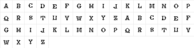 Reveler Regular  glyph index