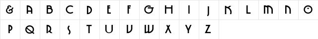 SpringGarden-Bo Regular  glyph index