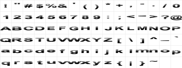 Philtered Phont Regular  glyph index