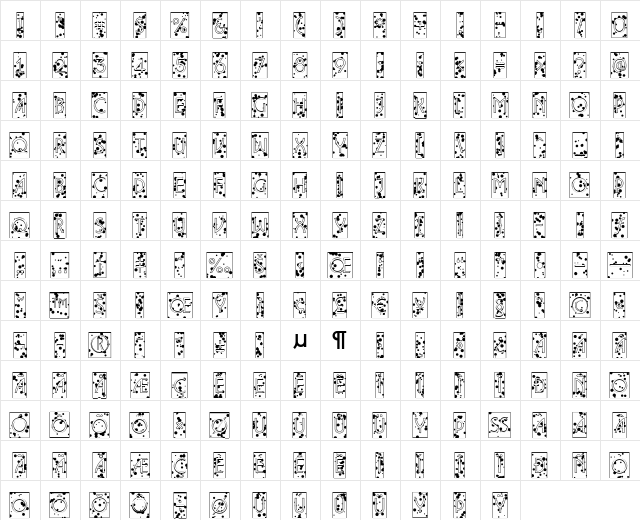 a_LancetCmIkbl Regular  glyph index
