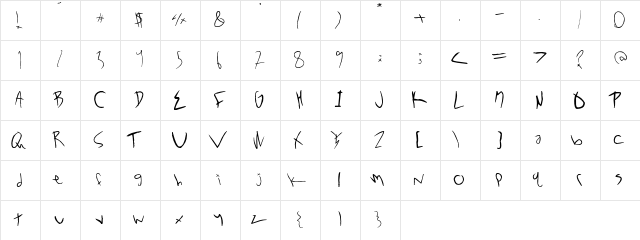 NoXWay NoXWay  glyph index
