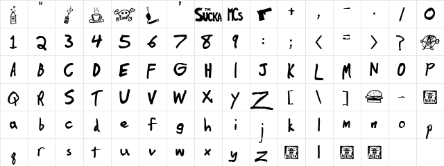 Coolzey Regular  glyph index