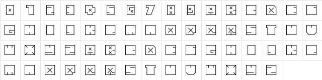 andre bold Medium (normal)  glyph index