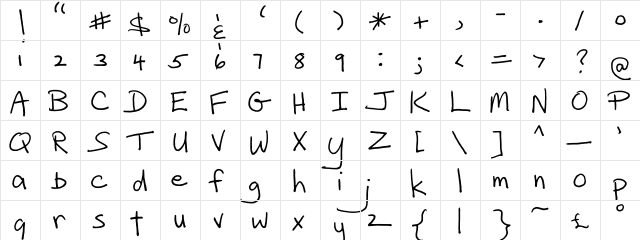 FG Filip Regular  glyph index