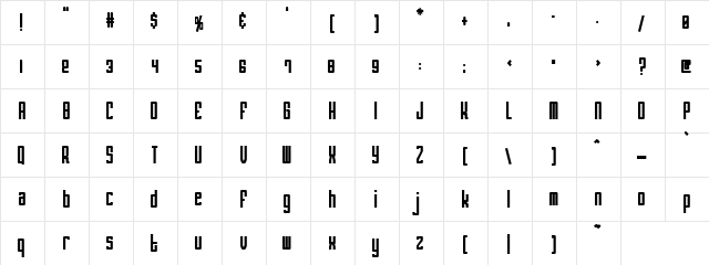 christline Regular  glyph index