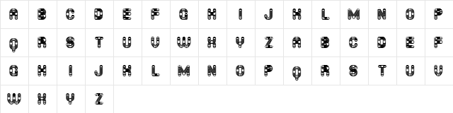 Furious Ride Linear Negative Regular  glyph index