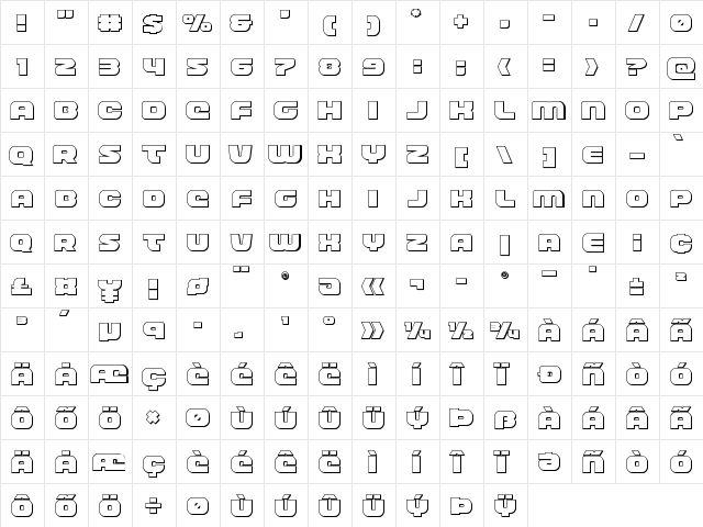 Front Runner Outline Outline  glyph index