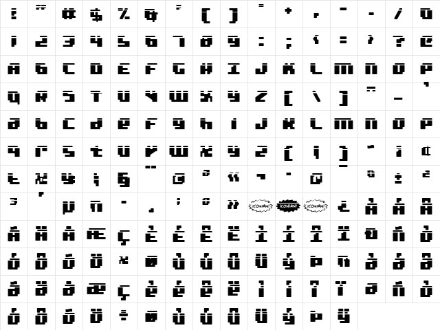 bad robot laser Laser  glyph index