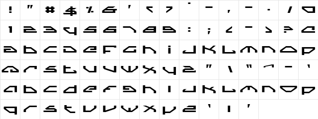 Spylord Expanded Expanded  glyph index