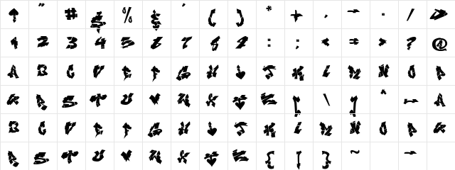 NIghtvandals Regular  glyph index