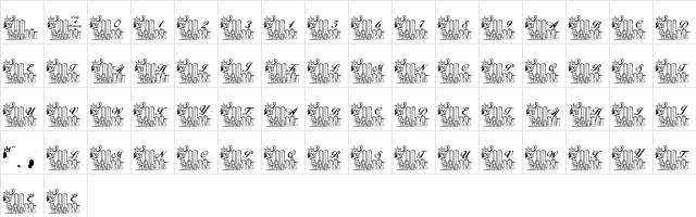 LCR Only A Memory Regular  glyph index