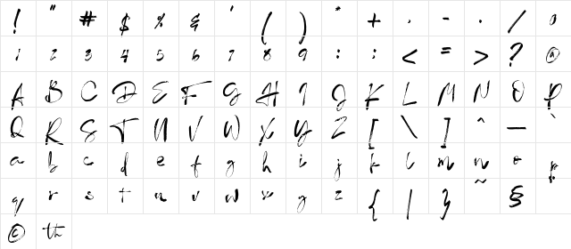 Stmath Regular  glyph index