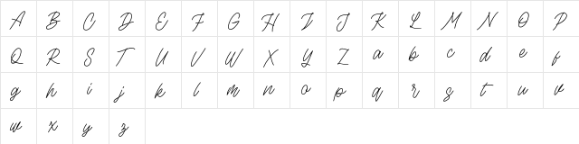 Rottordam Thin FREE Regular  glyph index