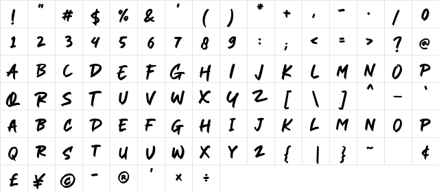 Against Romance Regular  glyph index