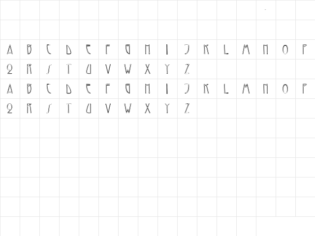 Zen 1 Regular  glyph index