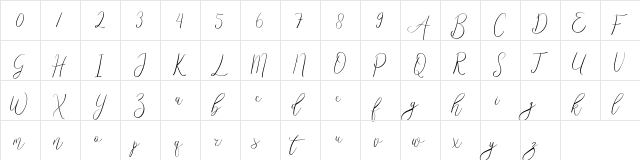 West London Regular  glyph index