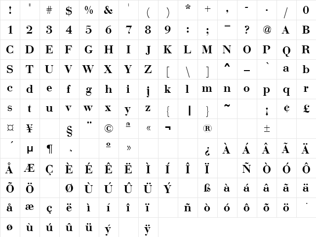 Any Color 8 Regular  glyph index
