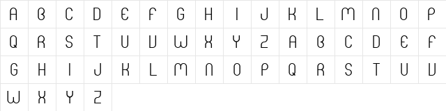 Mers Bold Bold  glyph index