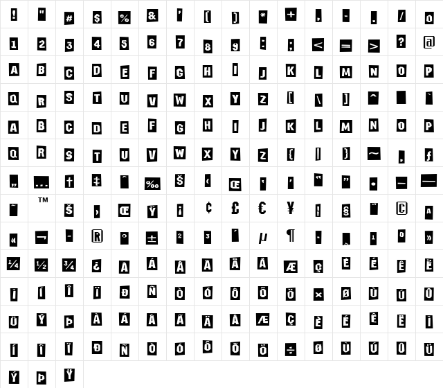 a_MeccanoCmJmp Regular  glyph index
